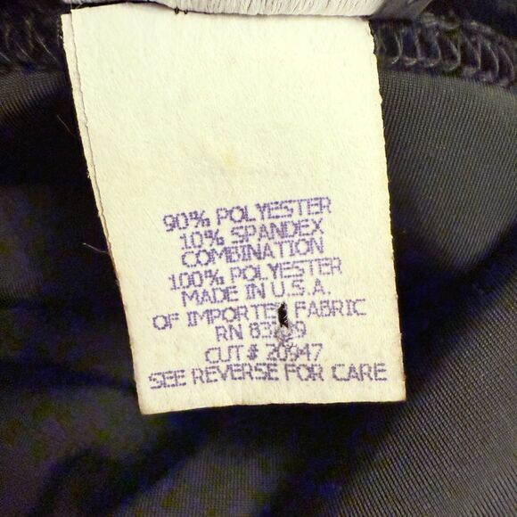 Vintage Deadstock 90s Onyx Nite Windye Chaitin Velvet Evening Cocktail Dress 8 - Picture 4 of 6